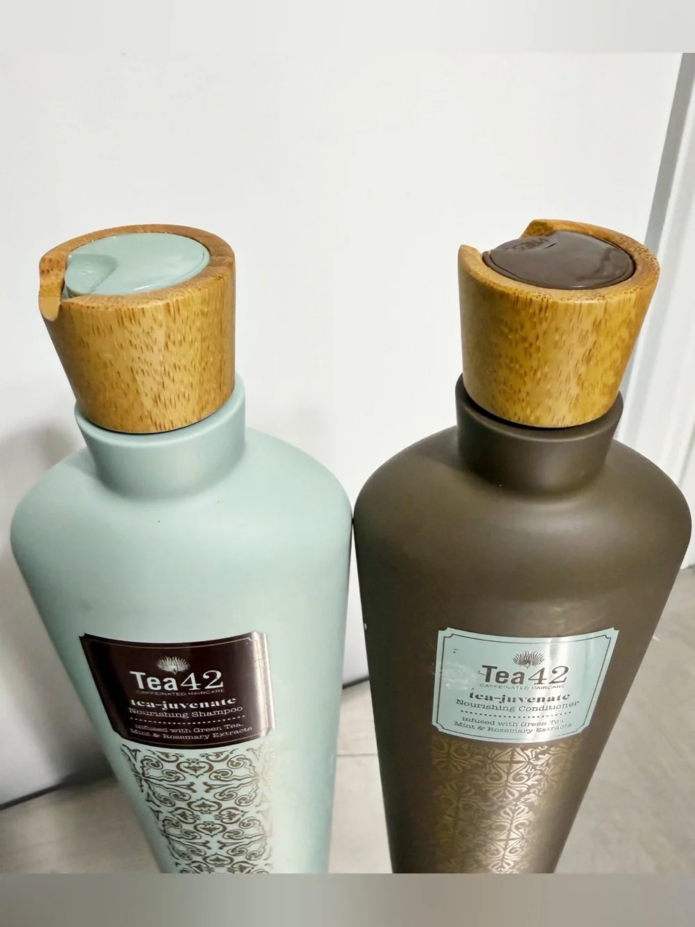 TEA 42 Tea-juvenate Caffeinated Nourishing Shampoo & Conditioner Set 12 oz NEW